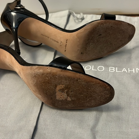 Manolo Blahnik Chaos Ankle Strap Heels Size 40.5 - Picture 4 of 7